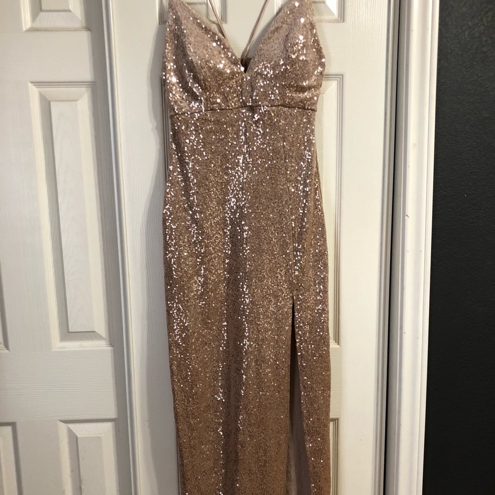 Rose gold dress